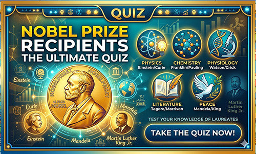 Nobel Laureates Quiz | Recipients of Nobel Prize MCQ Challenge