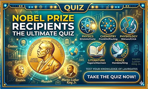 Nobel Laureates Quiz | Recipients of Nobel Prize MCQ Challenge